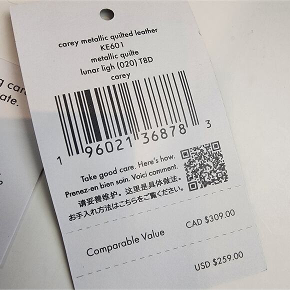 Kate Spade New Silver Crossbody Bag Lunar Light  Micro Purse Concerts Bag - Picture 11 of 13